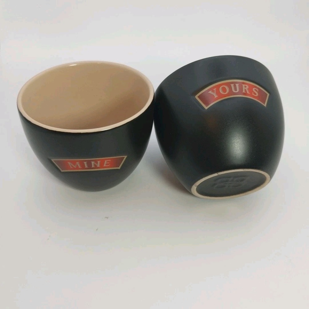 Bailys Irish Cream YOURS & MINE Cups, Coffee, Sake, Dessert Set of 2